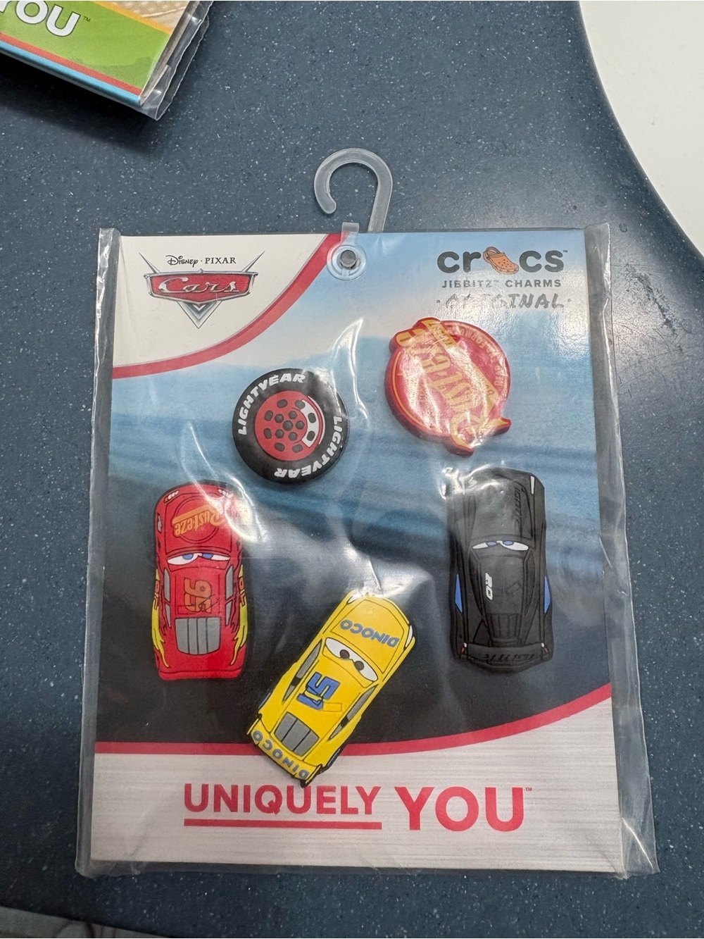 CROCS Disney Pixar Cars Jibbitz Pack - Blue, White, Red